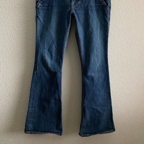 Y2K VTG William Rast Madison Flare Trouser Low Rise Jeans 28 x 32 Snap Button - Picture 9 of 10